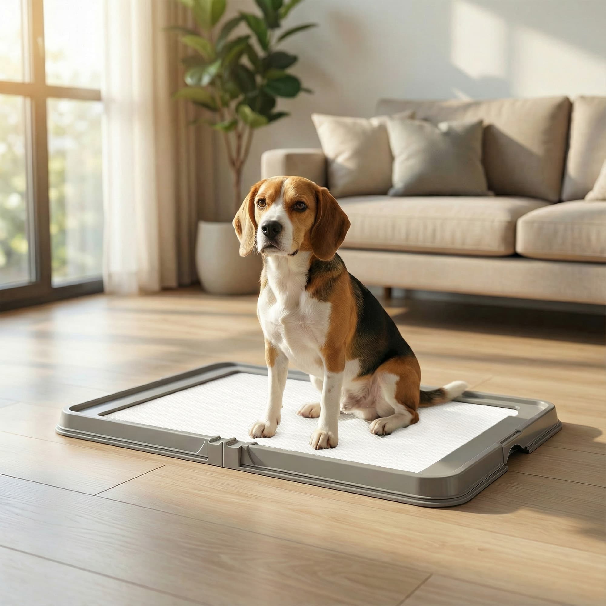 Pee Pads Holder faltbar Hund Streu Box mit 3 Disposable Pads, 33.9" X