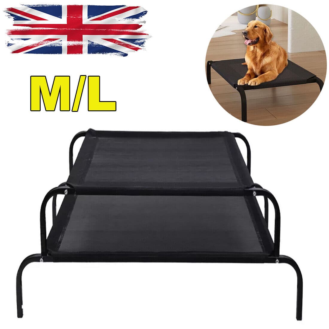 Erhöht Hund Bett Tier Katze Gitter Camping Cot Indoor Outdoor Wasserdi