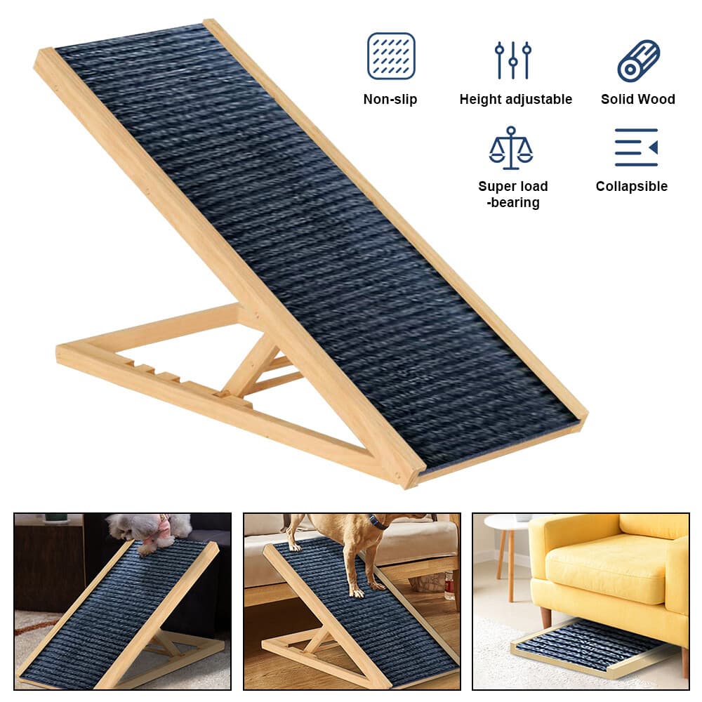Faltbar Hund Tier Rampe Verstellbar Height Hunde Treppen für Bett Sofa