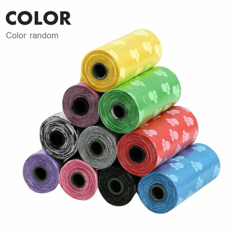 750 Bags Degradable Bio Hund Poo Poop Streu Waste Bags-Multi-Coloured
