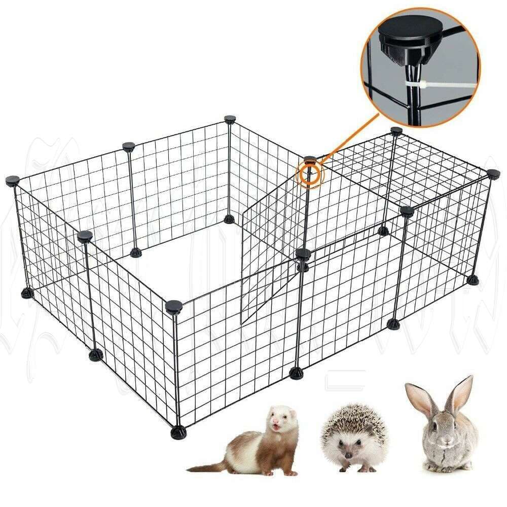 Tier Hund Playpen Enclosure 10 Panel 14In Welpe Exercise Cage Fence Pl