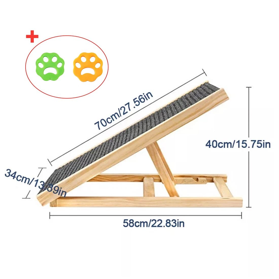 Verstellbar Heights Hund Tier Rampe faltbar Treppen rutschfest Rampe f