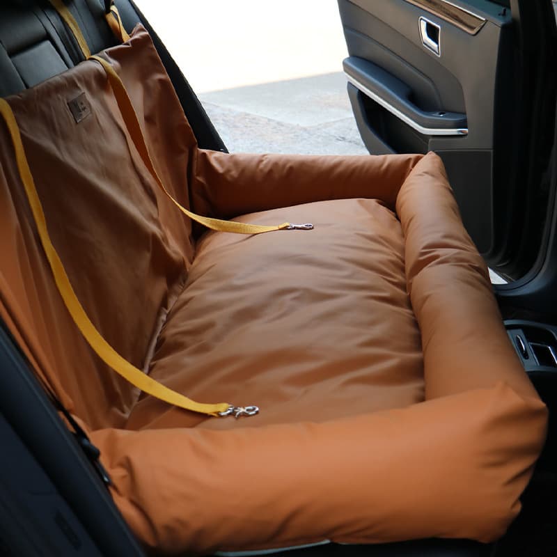 High-End Car Hund Bett Dual-Seat Rear Tier Kennel Matte Wasserdicht Ca