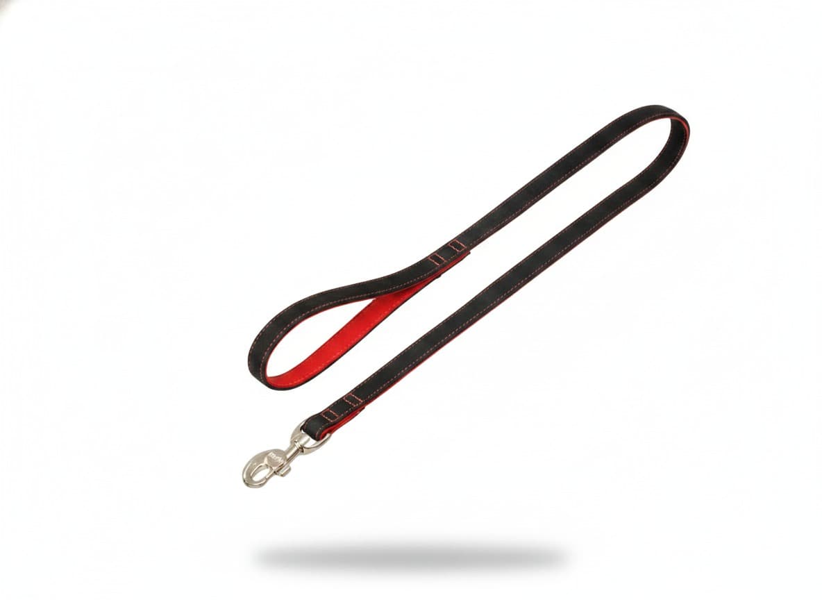 Karlie Buffalo Ultra Leine - Schwarz/Rot - 25 mm / 100 cm – Produktbild