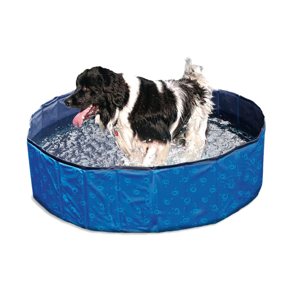 Karlie Flamingo DOGGY POOL Swimmingpool für Hunde - Blau gemustert: Produktbild
