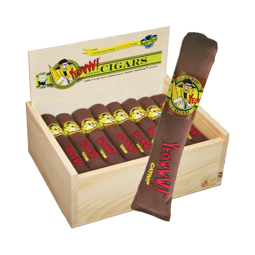 Yeowww! Cigar Box – 24 Katzenminze-Zigarren Classic: Produktbild