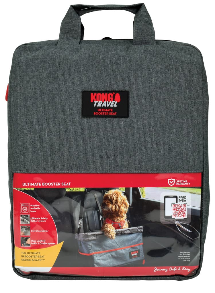 KONG Travel – Booster Autositz mit Sicherheitsleine