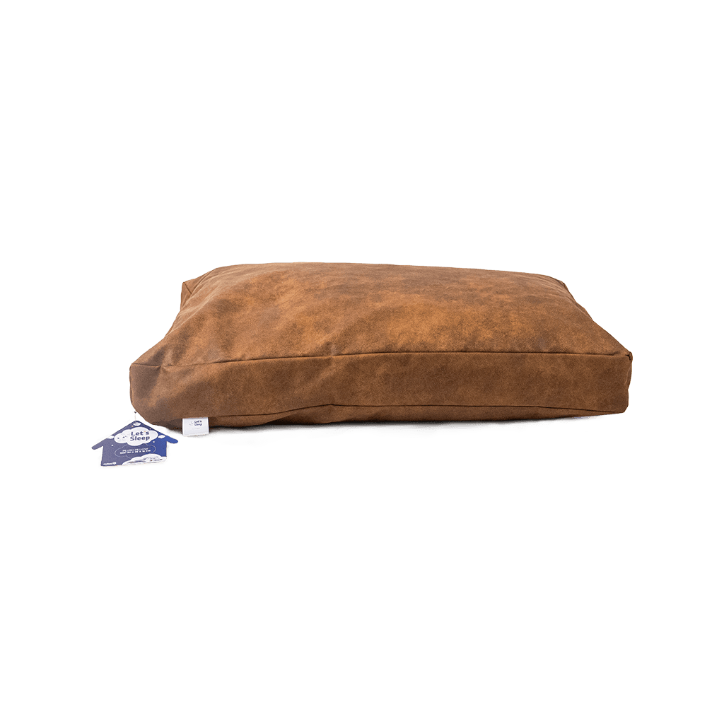 Let's Sleep Plush Pillow Hundebett XL Cognac