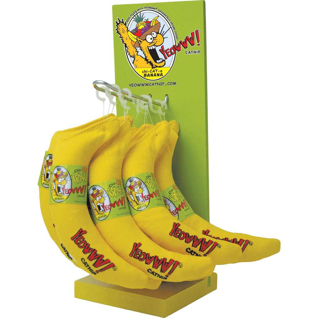 Yeowww! Chi-Cat-A – Katzenminze-Banane 12er-Set