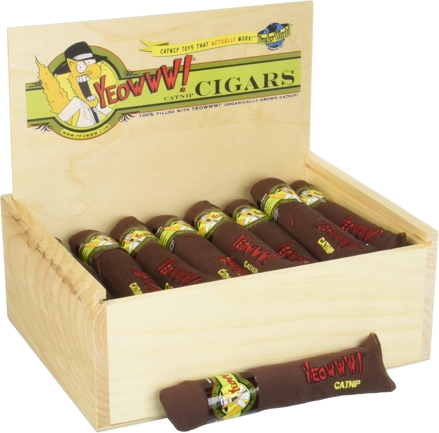 Yeowww! Cigar Box – 24 Katzenminze-Zigarren Trio