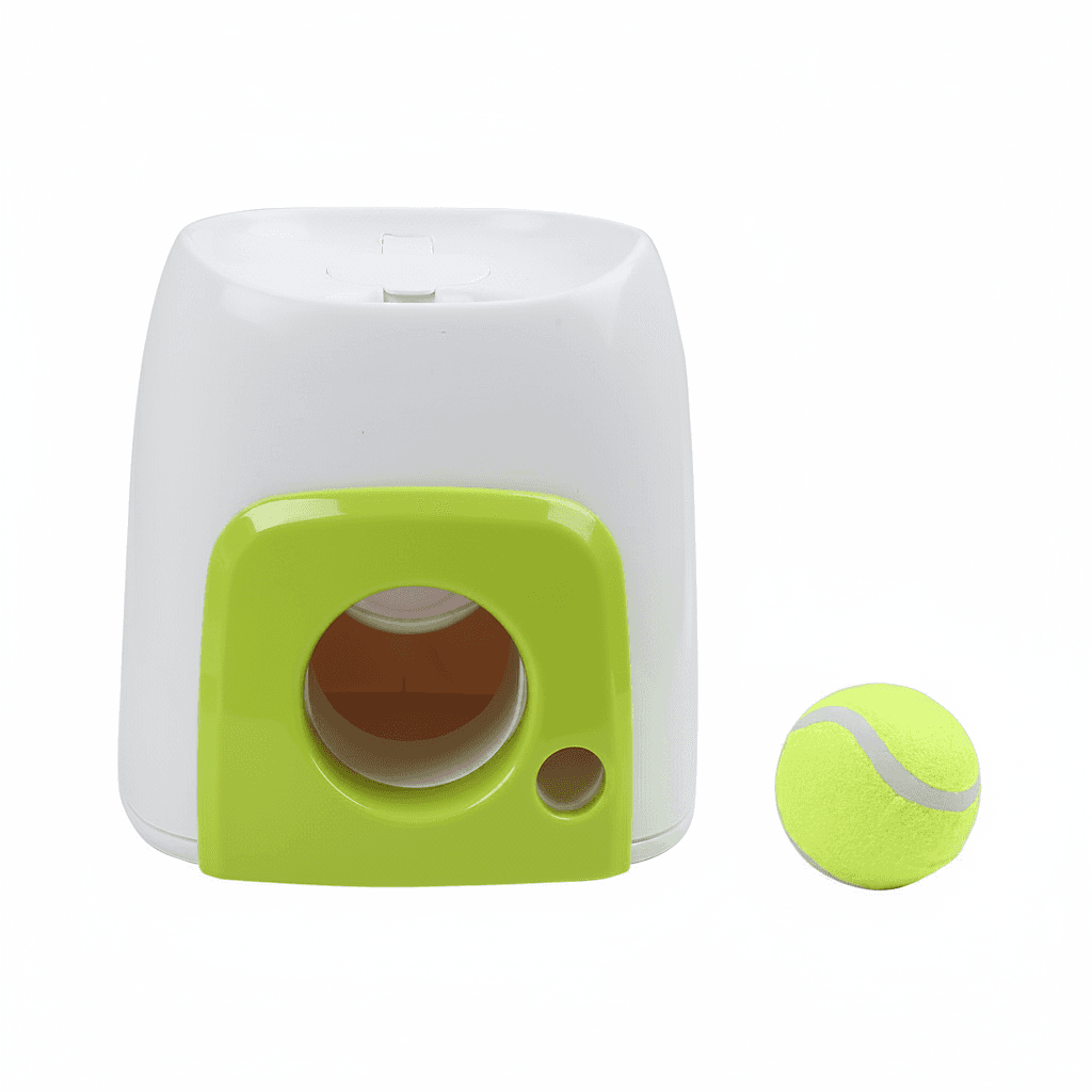 Automatischer Ball-Werfer für Hunde – interaktives Apportierspielzeug – Produktbild