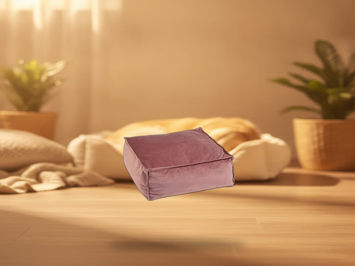 Designed by Lotte Katzenkissen Velveti - pink – Produktbild