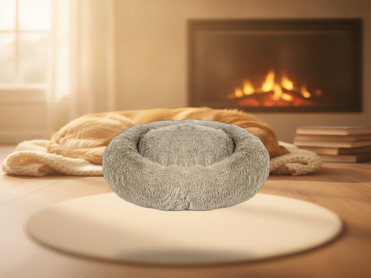 Duvoplus Donutbett Snug - beige - M - 65x65x15cm