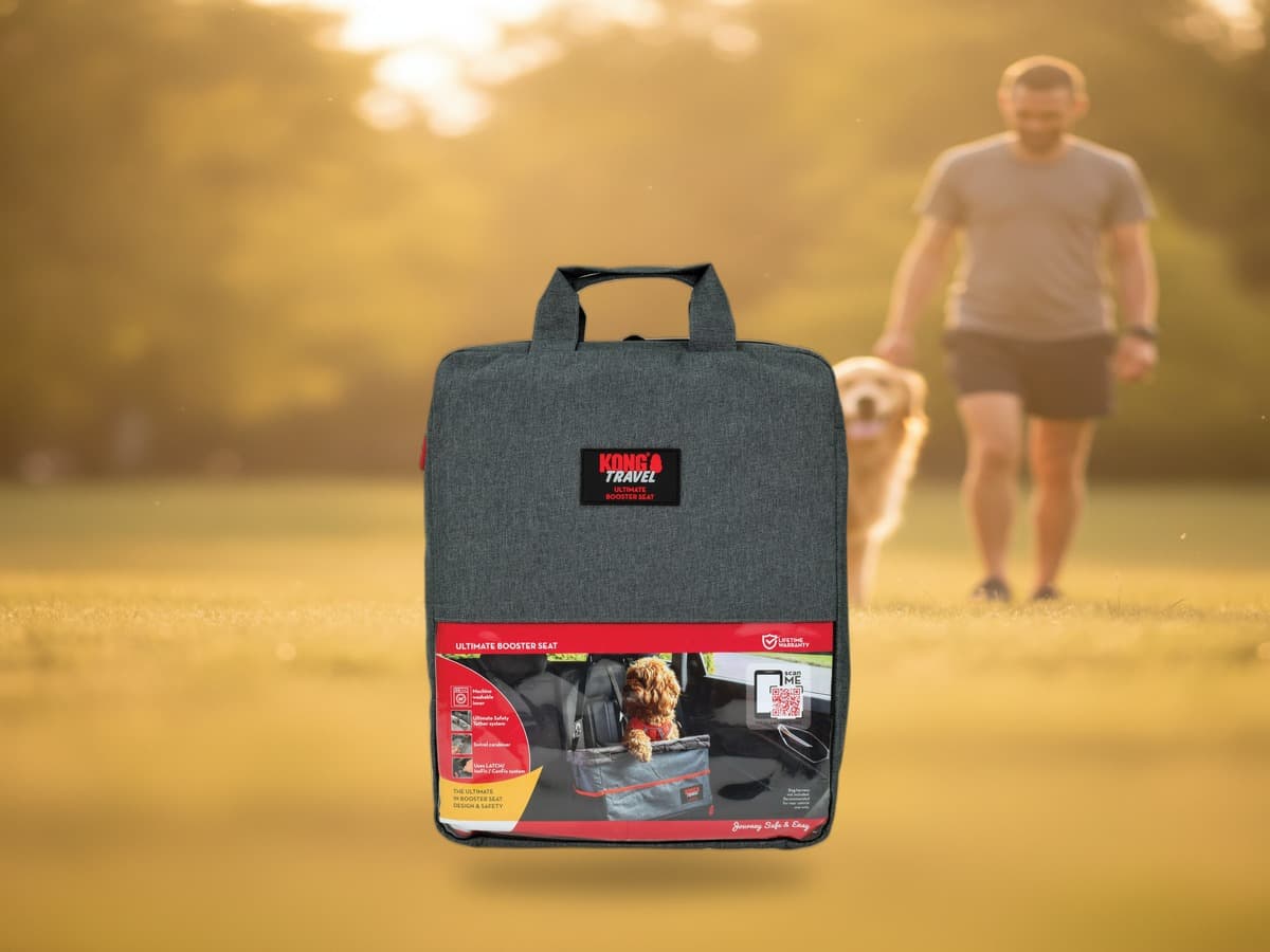 KONG Travel – Booster Autositz mit Sicherheitsleine