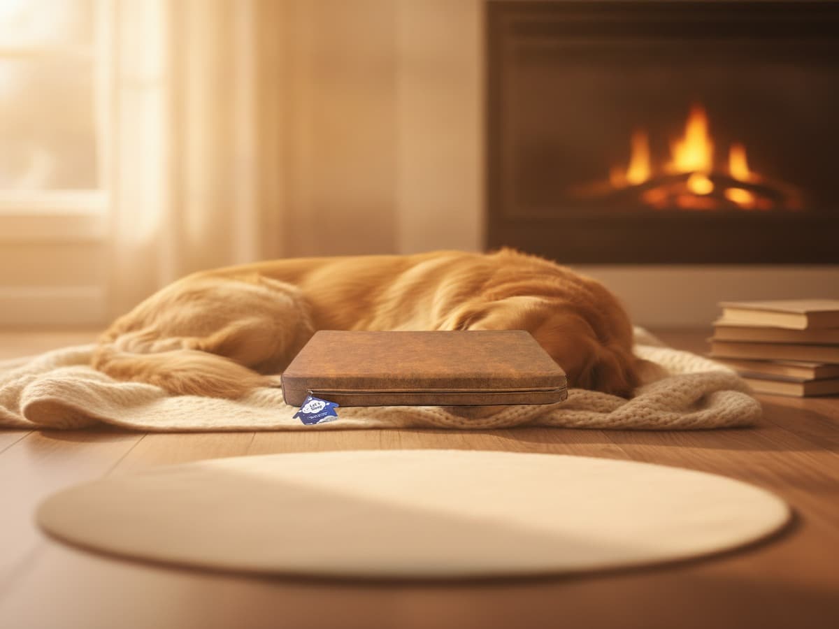 Let's Sleep Mellow Mattress Orthopädisches Bett XL Cognac