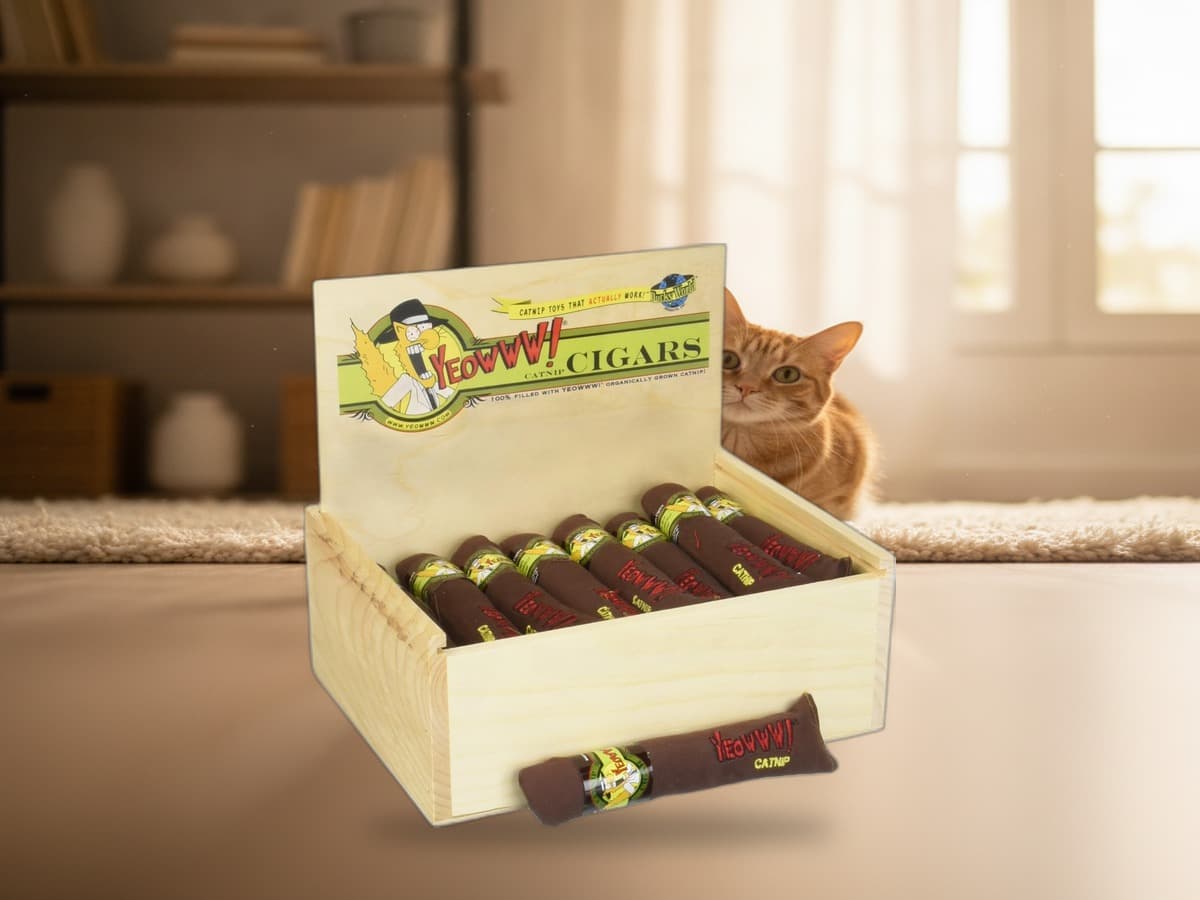 Yeowww! Cigar Box – 24 Katzenminze-Zigarren Trio