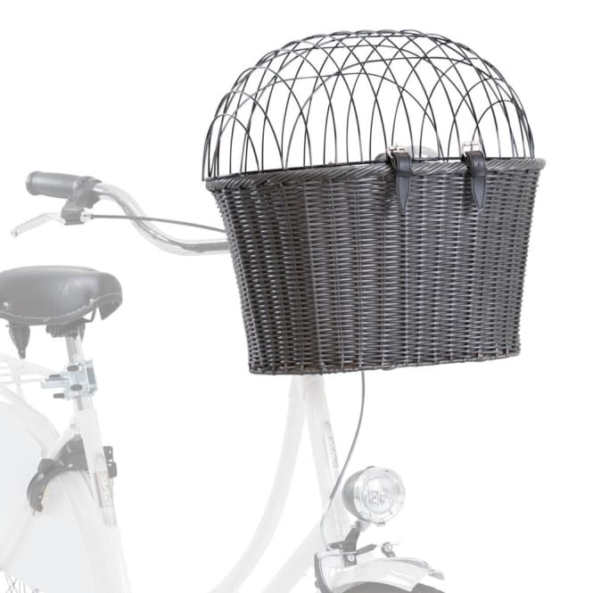 Trixie Front-Fahrradkorb aus Polyrattan: Produktbild