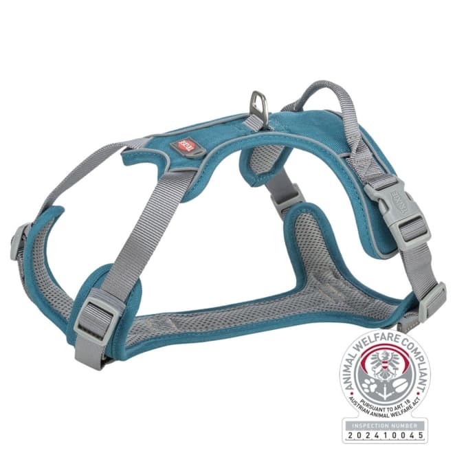 Trixie Premium Active Geschirr - petrol - 35–50 cm/15 mm: Produktbild