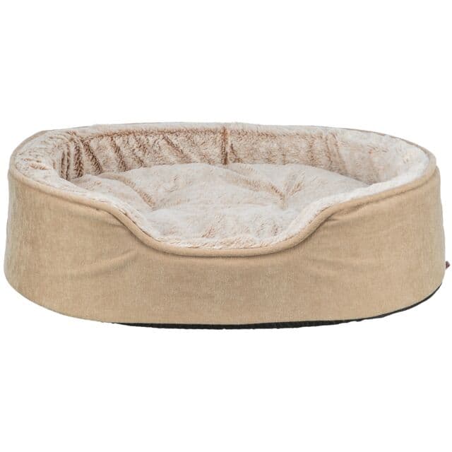 Trixie Vital Bett Lino Soft, oval - beige/creme - 83 × 67 cm: Produktbild