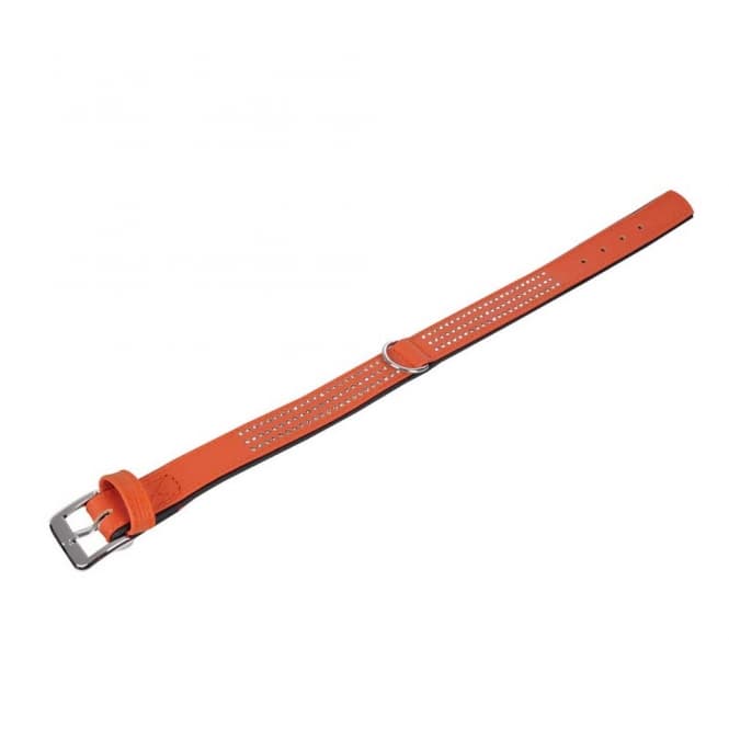 Karlie Vintage Strass Halsband - Mandarine - 3-reihig